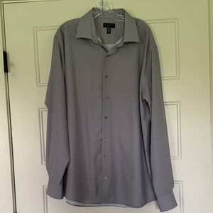 Alfani Men's Dress Shirt in Gray with Subtle Texture